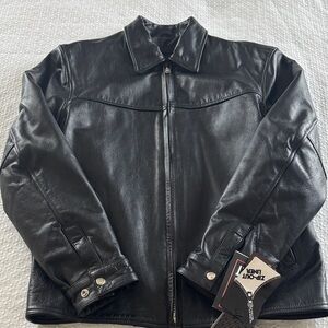 Unik Black Leather Jacket